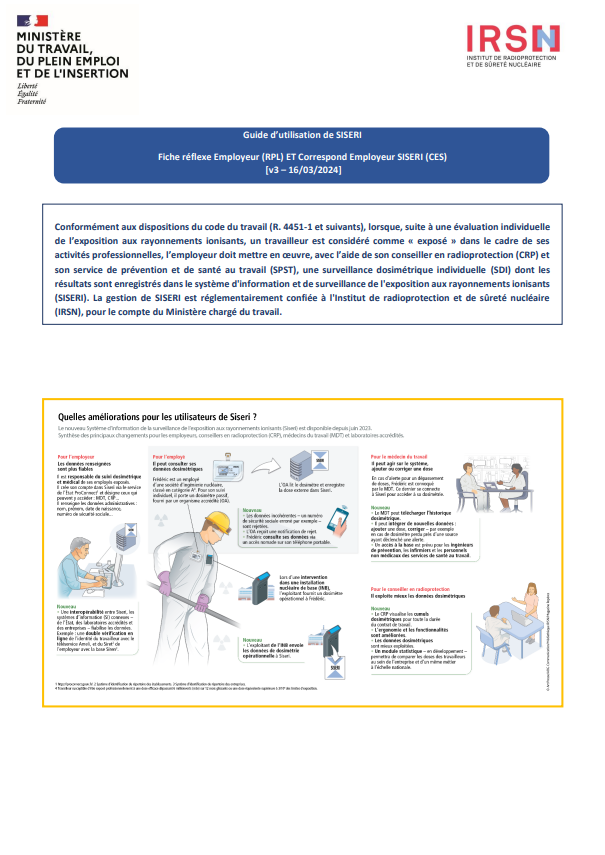 Que fait le correspondant Siseri de l'employeur ?