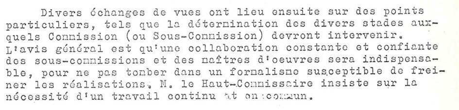 Figure 9 : Passage sur la philosophie de la CSIA, extrait de CEA, compte-rendu de la réunion du 11 février 1960 de la Commission de sûreté des installations atomiques. Archive IRSN/FAR 327047